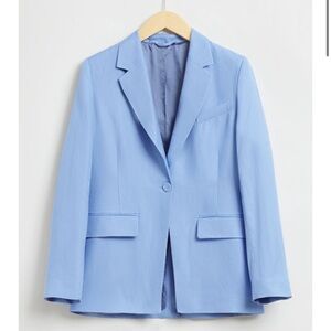 & other stories baby blue suit